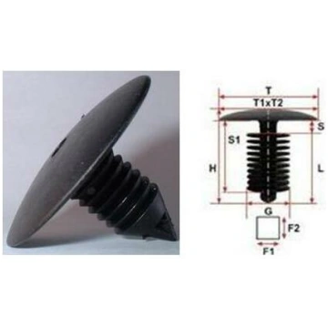Klipsis 8mm, Citroen, Peugeot, Renault, 1gab. | G3