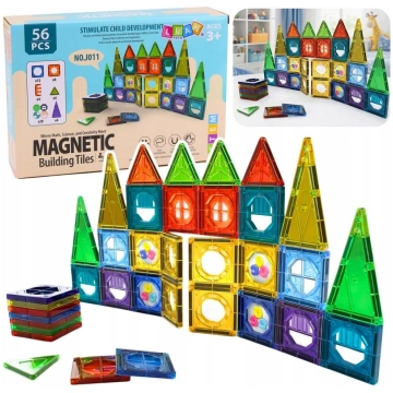 Leantoys Komplekts Klucīši Magnētiskais Celtniecīb