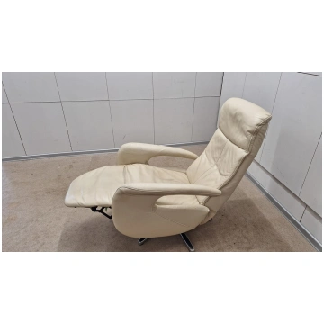 Ādas atpūtas krēsls ar Relax funkciju