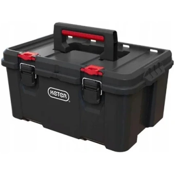 Box Keter STACK N ROLL, melns/sarkans (251492)
