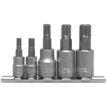 8-Piece bit-socket set, XZN SPLINE M5 - M12 (YT-04