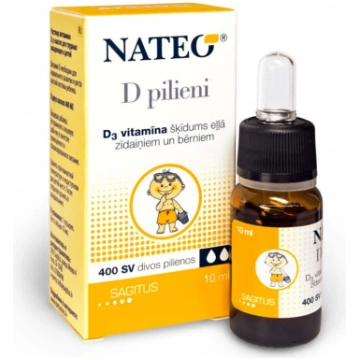 NATEO D 400 SV pilieni 10 ml