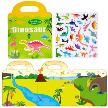 Magnētiskās uzlīmes bērniem, Dinosaur stickers
