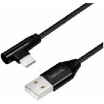 Logilink CU0137 angled cable USB-C 0,3mm Black vad