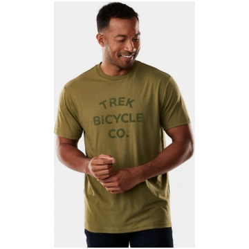 T-krekls Trek Bicycle Tonal Unisex T-Shirt olīvkrā