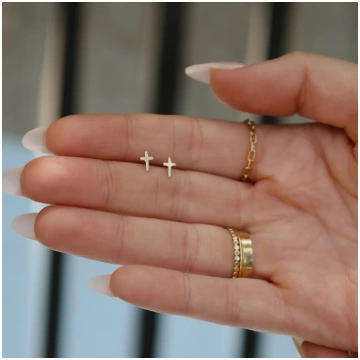 Cross Studs Hayden B. Jewelry