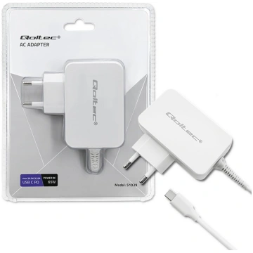 Qoltec Cahrger 65W USB type C, PD | 51039 | 590187