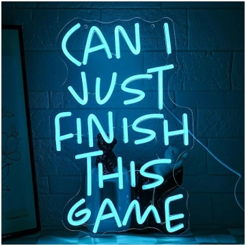 Spēļu burts neona Scild Gamer neona gaisma spēļu i