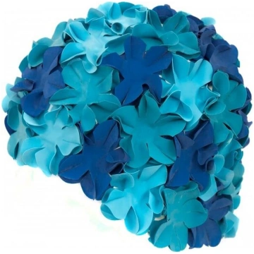 Aqua-Speed Bloom Blue lateksa peldcepure