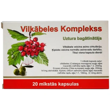 VILKĀBELES Komplekss kapsulas N20 VILKABELES