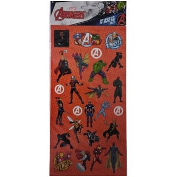 Uzlīmju lapa x 2 AVENGERS OK 50 uzlīmes 77 Marvel