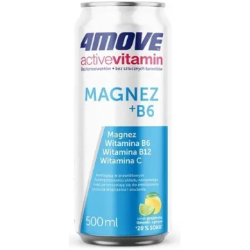4 MOVE Carbonated beverage with magnesium and vita