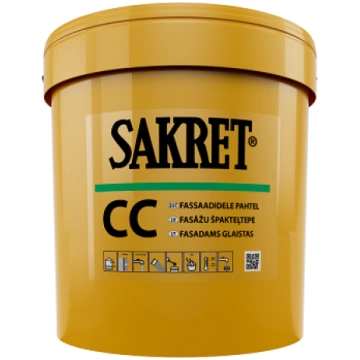 Sakret CC smalkā nobeiguma špaktele fasādēm