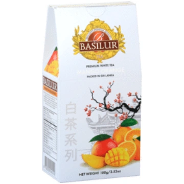 Baltā tēja BASILUR mango-apelsīnu 100g