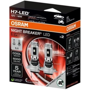 Komplekts 2 gab. LED auto spuldzes NIGHT BREAKER S