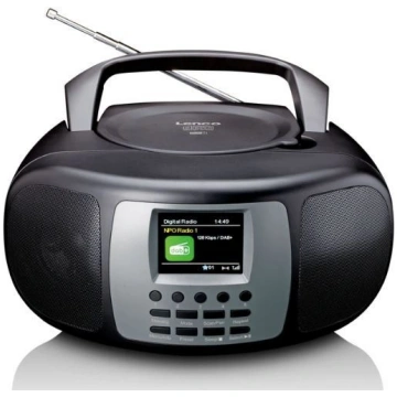 Portable DAB+/FM radio with bluetooth CD player, a