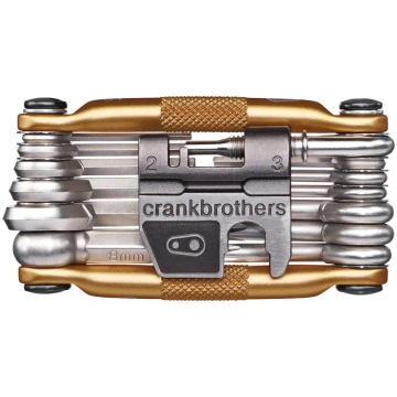 Crankbrothers Multi-19 Bicycle Tool: Gold with fla