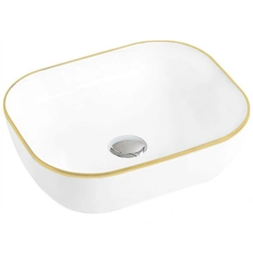 Izlietne Mexen Rita, White/Gold edge