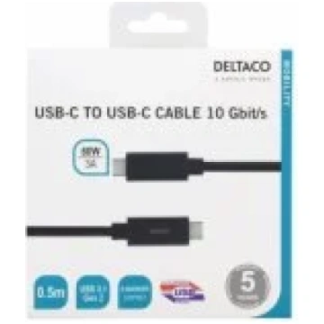 Deltaco Mobility USB-C – USB-C 3.2 Gen 2 - cable, 