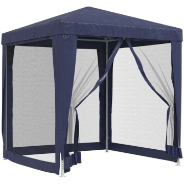 vidaXL svinību telts, ar 4 sieta sienām, 2x2 m, zi