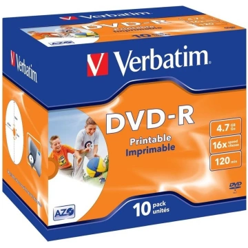 Ierakstāms kompaktdisks Verbatim Printable, 4.7 GB