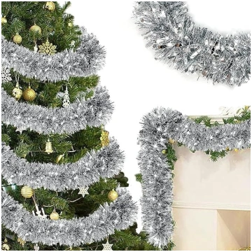 ZKTYQUIHE 4 Pack Kopā 28 ft garlandes Ziemassvētku