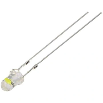 LED; white cold; 3mm; candle light effect; 5800÷70