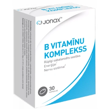 JONAX B vitamīnu komplekss kapsulas, 30 gab