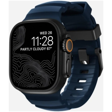 Nomad Rocky Point Band Black Leather, Titanium No