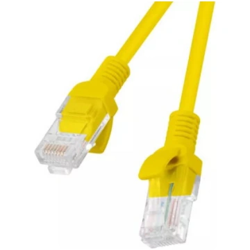 LANBERG Cat6 U/UTP patch kabelis 0.5 m dzeltens RJ