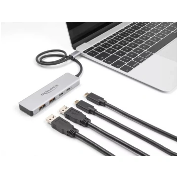 DeLOCK USB Hub USB Type-C 10 Gbps 2x Type-A 2x Typ