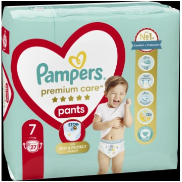 PAMPERS Pampers Premium Care Pants, Izmērs 7, 27 A