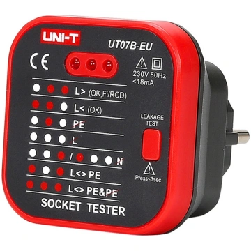 UNI-T UT07B-EU power outlet tester