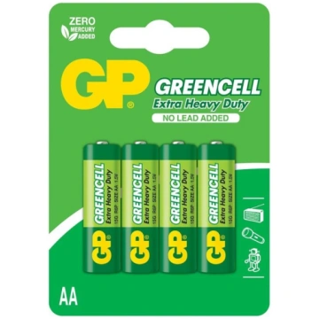 GP Baterijas GP Greencell, AA, 1.5 V
