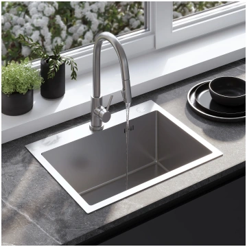 without kitchen faucet Rea