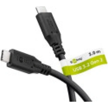 USB Goobay USB-C Cable-USB-C 3 m melns (RB74208) [