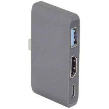 RoGer RO-AD2 (3 in 1) USB-C Multiport Adapteris / 