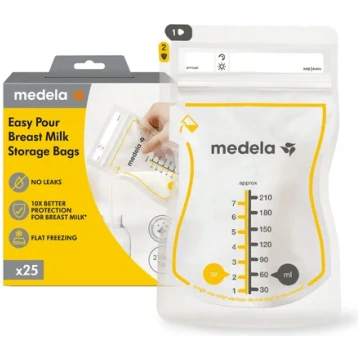 MEDELA piena uzglabāšanas maisiņi, 25 gab., 210 ml