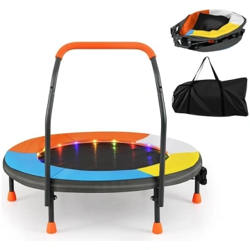 GOPLUS bērnu batuts 90 cm diametrs, mini batuts ar
