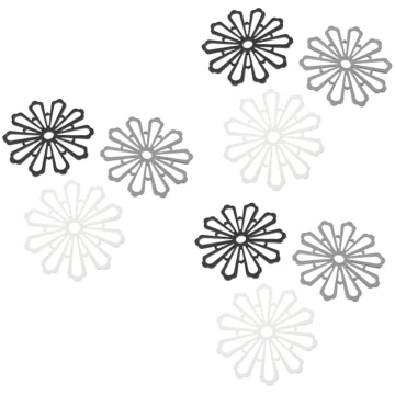 IMIKEYA Set of 9 Flower Shaped Soft Rubber Pot Hol