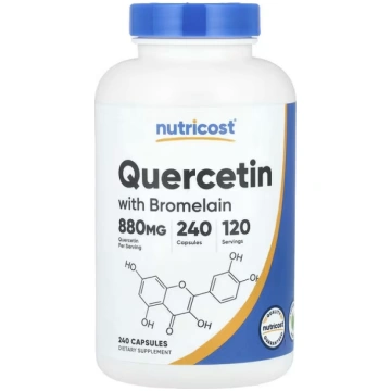 Nutricost, Quercetin with Bromelain, 240 Capsules