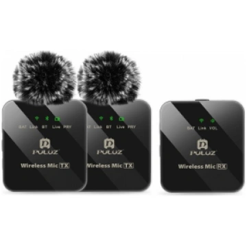 Wireless Lavalier Dual Microphone, OTG USB Type-C,