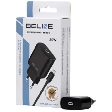 Beline 30W USB-C charger + Lightning cable, black 