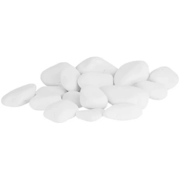 Dekoratīvie akmeņi biokamīnam 1kg balti