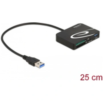 DELOCK Card Reader fur XQD/SD/Micro SD + USB Typ-A