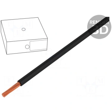 Wire | H07V-K | stranded | Cu | 10mm2 | black | PV