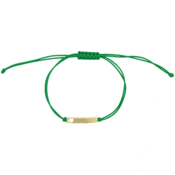 Cavigliera tessuto verde e e lastra - Anklets Mani