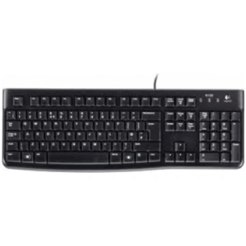 LOGITECH K120 STANDARTA VADU EN/LT 1,5 M MELNS USB