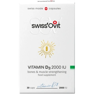 Swiss´Ovit Vitamīns D3 2000IU, 30 kapsulas