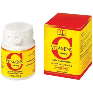 MEDPRO C vitamīns 500 mg tabletes N30